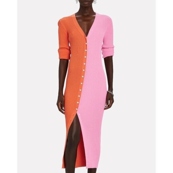 STAUD Dresses & Skirts - Staud Size Medium Shoko Cardigan Midi Dress